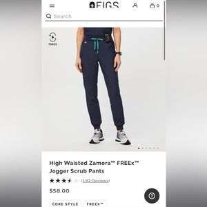 Figs High Waisted Zamora Jogger FreeX in Navy in M Tall
